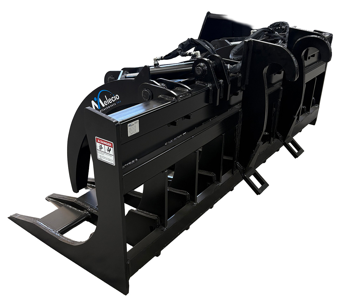 Wheel Loader Brush Grapple Bucket back angle left