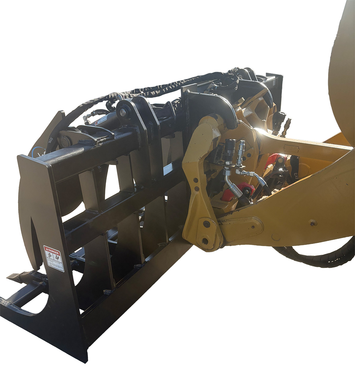 Wheel Loader Brush Grapple Bucket in use