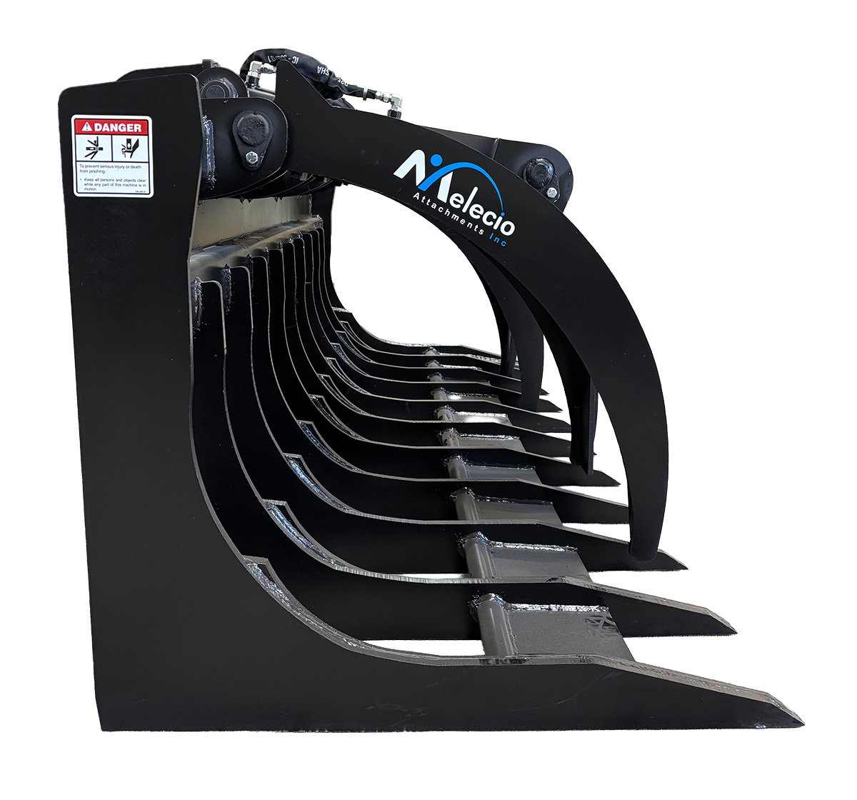 Wheel Loader Brush Grapple Bucket side closed