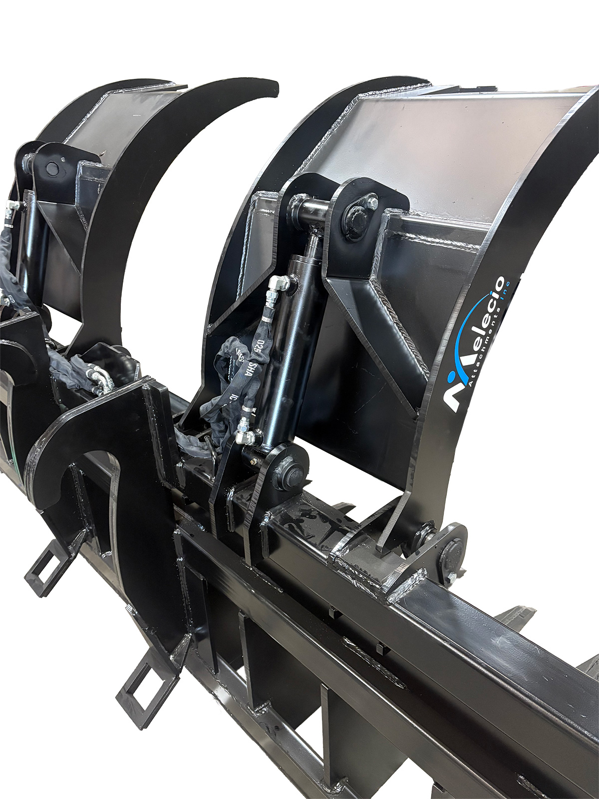 Wheel Loader Brush Grapple Bucket back open